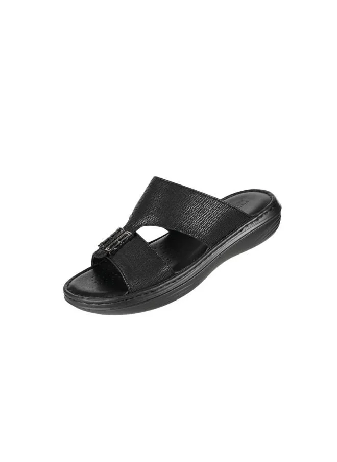 بارجيل أونو 008-3612 Barjeel Uno Mens Arabic Sandals 21410-63 Black