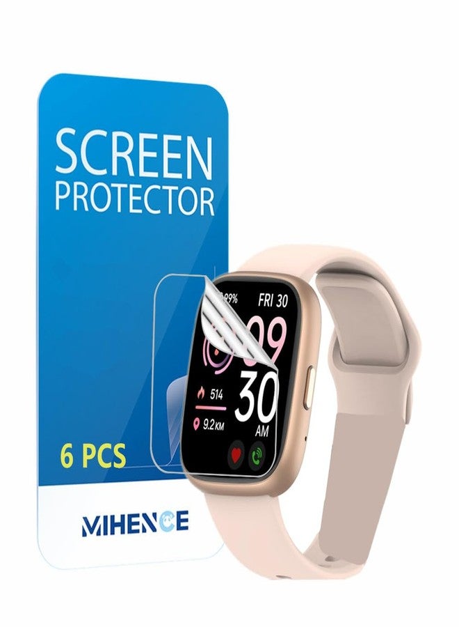 MIHENCE Compatible for Faweio 1.8'' Smart Watch Screen Protector, TPU HD Full Coverage Invisible Protective Film Compatible for Faweio IDW26 / IDW13 / IDW15 / IDW19 / Cillso IDW26 Smartwatch (6PCS) - Image 1