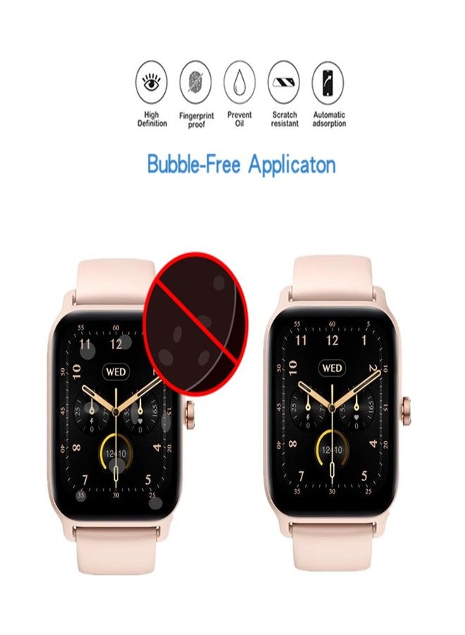 MIHENCE Compatible for Faweio 1.8'' Smart Watch Screen Protector, TPU HD Full Coverage Invisible Protective Film Compatible for Faweio IDW26 / IDW13 / IDW15 / IDW19 / Cillso IDW26 Smartwatch (6PCS) - Image 4