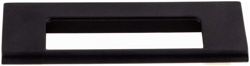 Top Knobs TK520BLK Mercer Collection 334 Europa Cut Out Tab Pull Flat Black