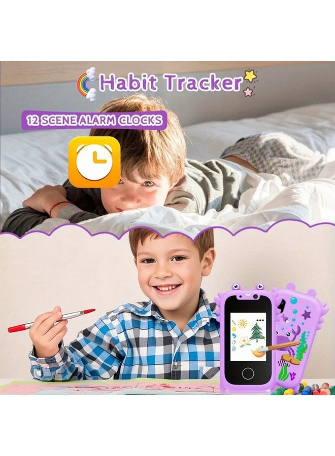 Purple MP3 Player With Dual Cameras Touch Screen Games Stories For Kids 3 8 Years - Image 5