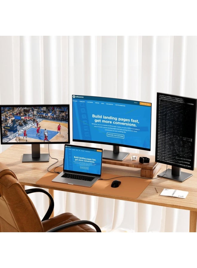 USB-C to HDMI Converter Cable – 0.5M Nylon Braided – 4K UHD Display – Type C to HDMI for Thunderbolt 3/4 Devices – Compatible with Laptops, Tablets & Smartphones - Image 2