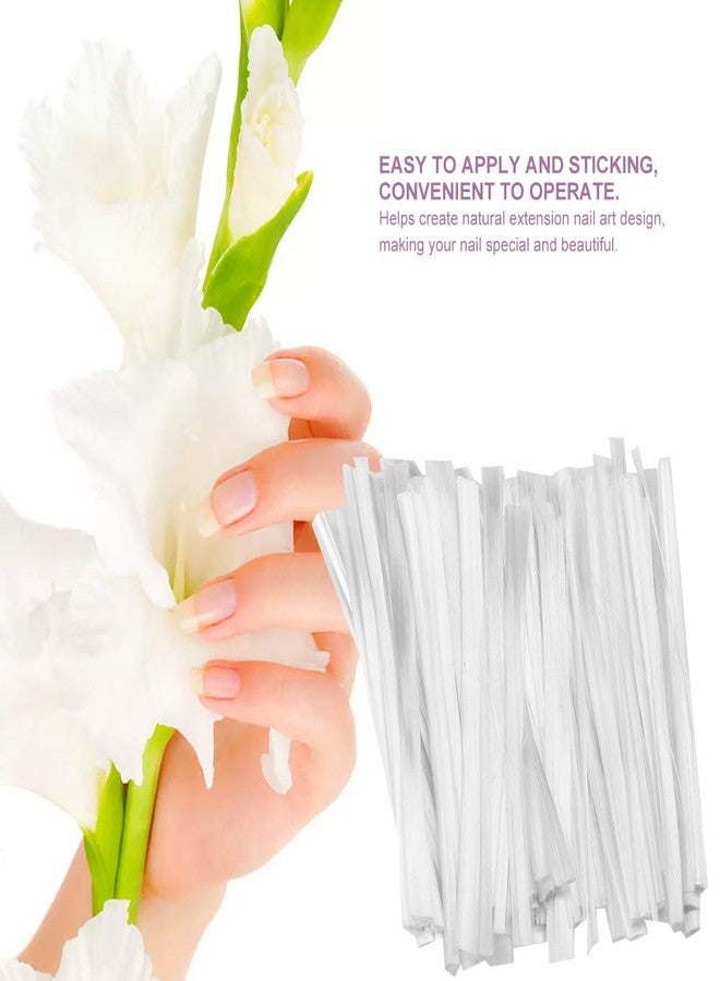 Brrnoo 50pcs Fiberglass Nail Art Extension, Quick Form Building Gel Acrylic Nails Tips Tool, for DIY Salon Nail Art - Image 2