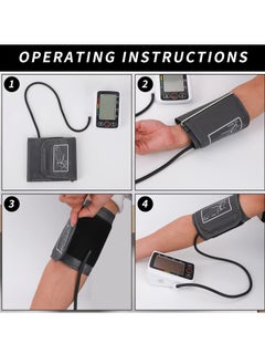 Houmt Electronic Blood Pressure Monitor Upper Arm Digital BP Machine for Home Use with Voice Function Heart Rate Monitor Large Display and Backlight Accurate BP Cuff Kit, Cuff 22-36Cm  - Image 4