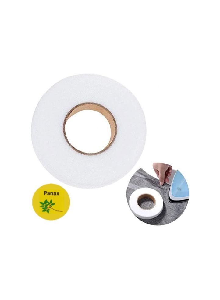 PanaX Fabric Fusing Tape Iron on Tape Adhesive Hem Tape Iron-on Hemming Tape for Pants Clothes Jeans(90 Yards, 2.5cm)  - Image 1
