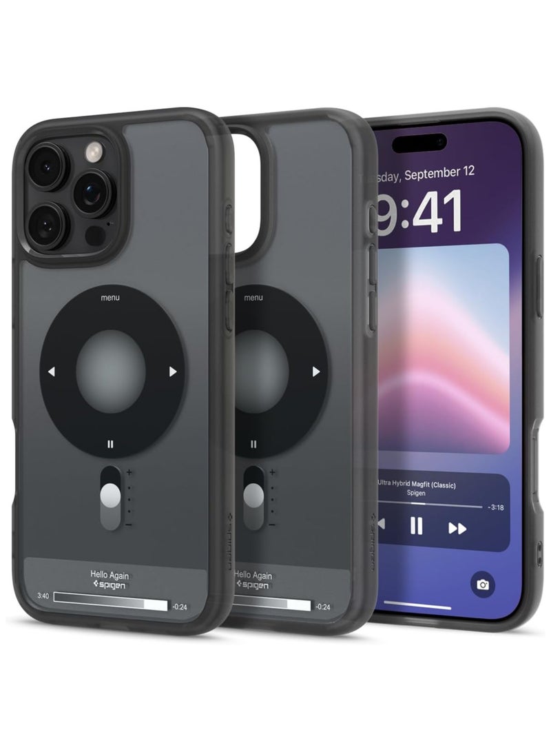 سبايجن حافظة سبيايجن الترا هابيرد ماج فيت مصممة لهاتف ايفون 16 برو ماكس [مضادة للاصفرار] [حماية من الدرجة العسكرية] متوافقة مع ماج سيف - أسود كلاسيكي - Image 1