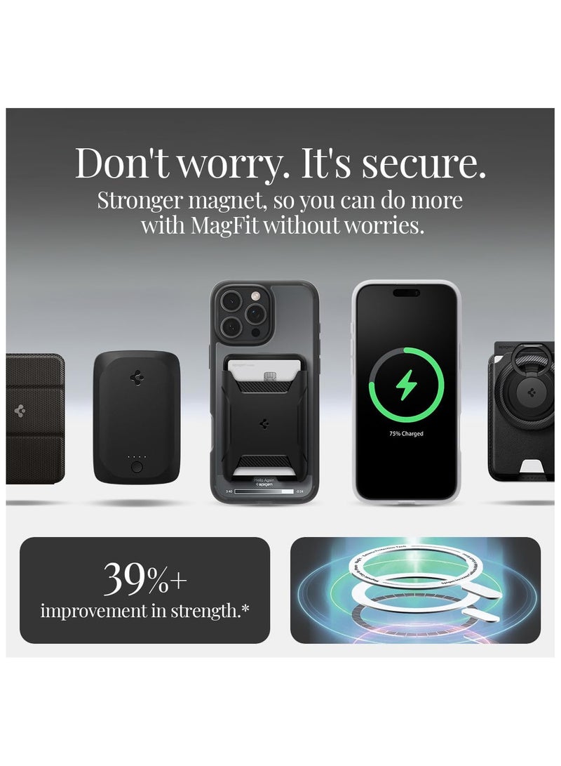 سبايجن حافظة سبيايجن الترا هابيرد ماج فيت مصممة لهاتف ايفون 16 برو ماكس [مضادة للاصفرار] [حماية من الدرجة العسكرية] متوافقة مع ماج سيف - أسود كلاسيكي - Image 4