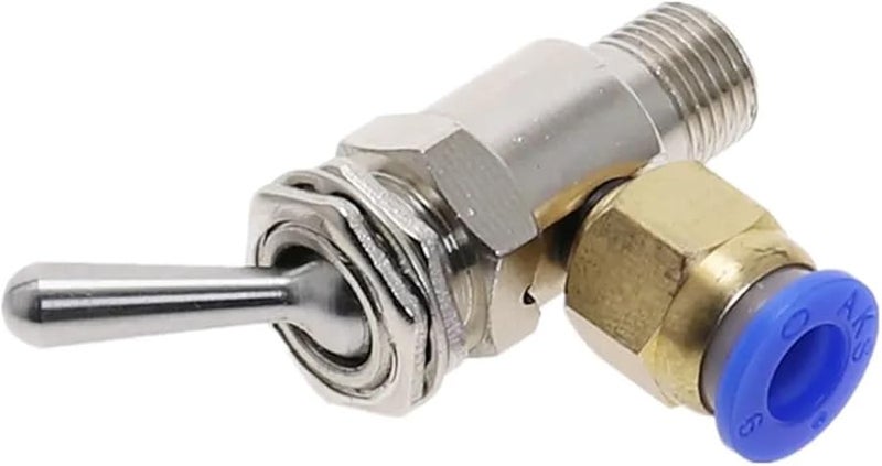 Air Pneumatic Mechanical Valve TAC 3V 2 Position 2 Way ON OFF Toggle Switch With 8mm Fitting - Image 4