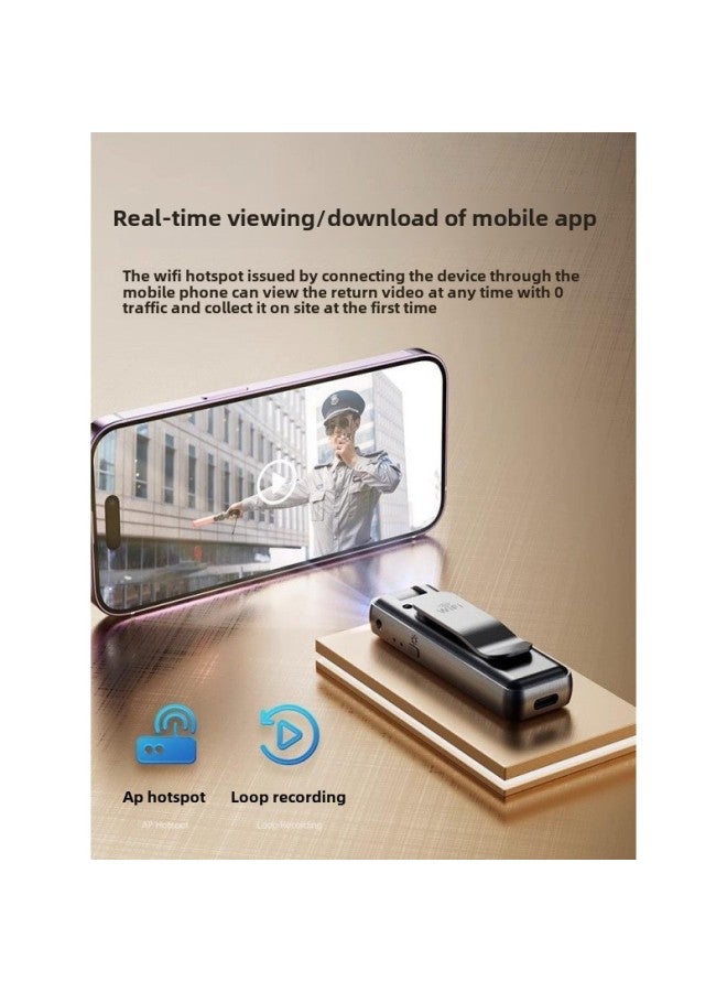 Generic Law Enforcement Recorder Recording Pen Tape Recording Dv Recording All-in-one HD Motion Monitoring-Body Color:Remote Monitoring - Camera - No Memory [wifi Mobile Phone Direct + Audio And Video Recording + Ultra-clear  - Image 5