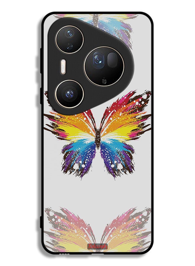 Tolwak Huawei Pura 80 Ultra Protective Case Cover Digital Art Simple Background Minimalism Butterfly - Image 1