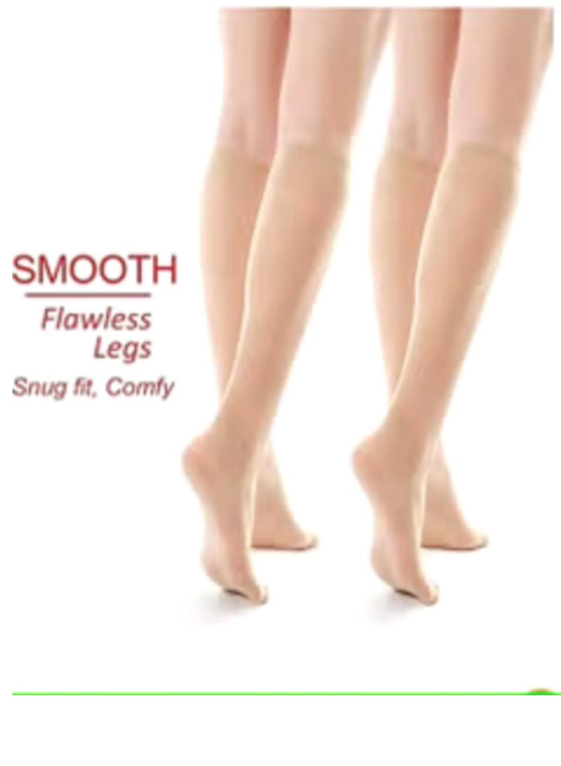 مجموعة من اثنين جوارب شفافة فويل محجبات طويلة للركبة - Image 1