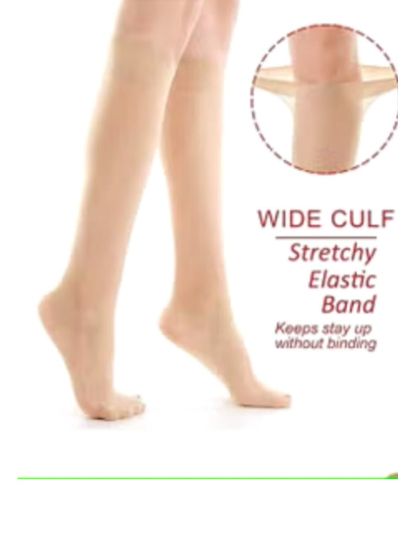 مجموعة من اثنين جوارب شفافة فويل محجبات طويلة للركبة - Image 2