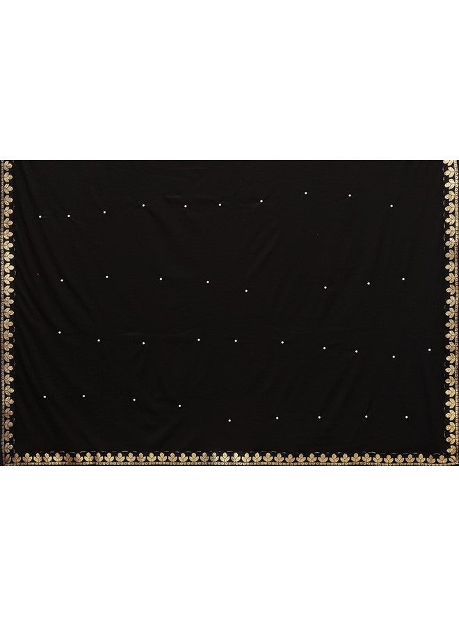 YASHIKA Yashika Women's Lycra Blend Saree (AARIYA Black - Image 5