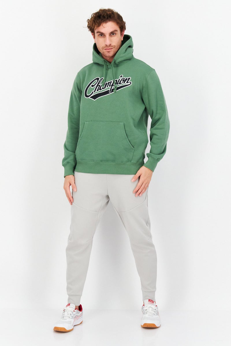 Champion Men Sportswear Fit Outdoor Hooded Sweatshirt, Green  - Image 3