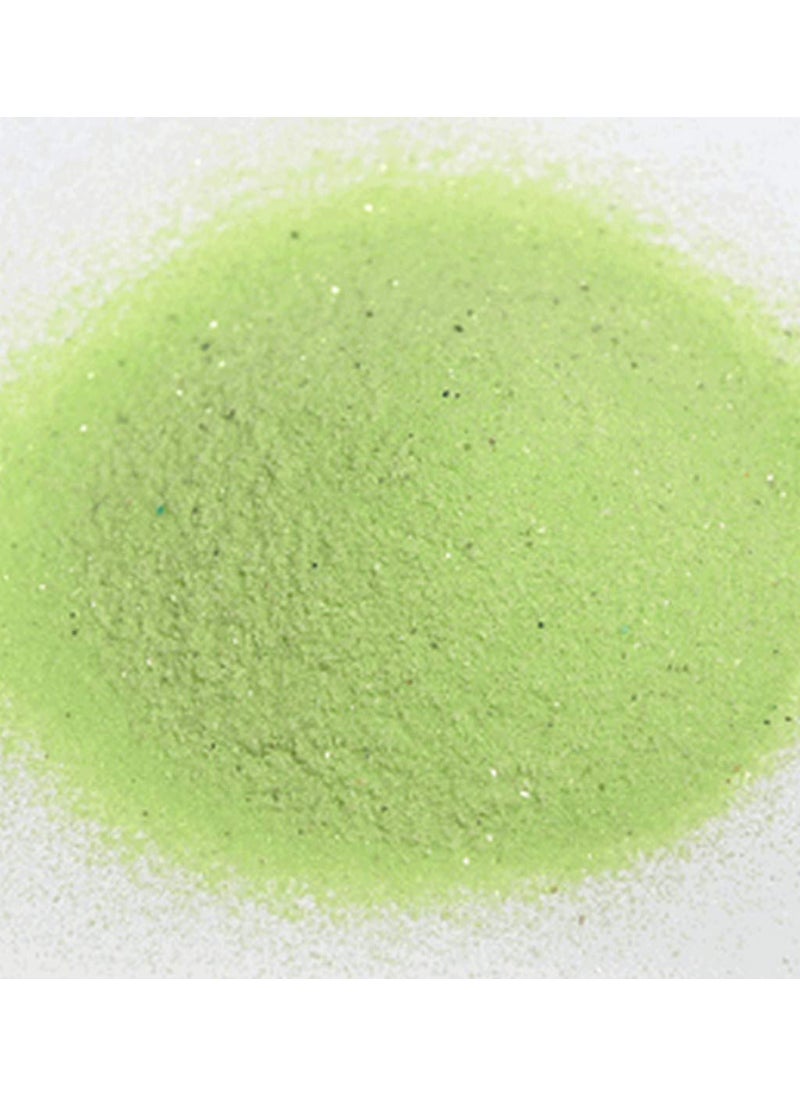 OhhSome Ohhsome Pista Green Sand Sugar Size CrystalSnow Quartz Silica for Home and Garden Dcor 500Gm  - Image 1