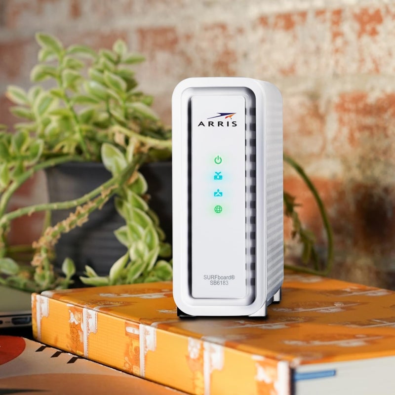 ARRIS (SB6183-RB) مودم كابل - مودم كابل جيجابت سريع DOCSIS 3.0 16x4، لمزودي الإنترنت Comcast Xfinity وCox وSpectrum والمزيد، منفذ 1 جيجابت، سرعة إنترنت قصوى 400 ميجابت في الثانية، ضمان لمدة سنة - مجدد - Image 5