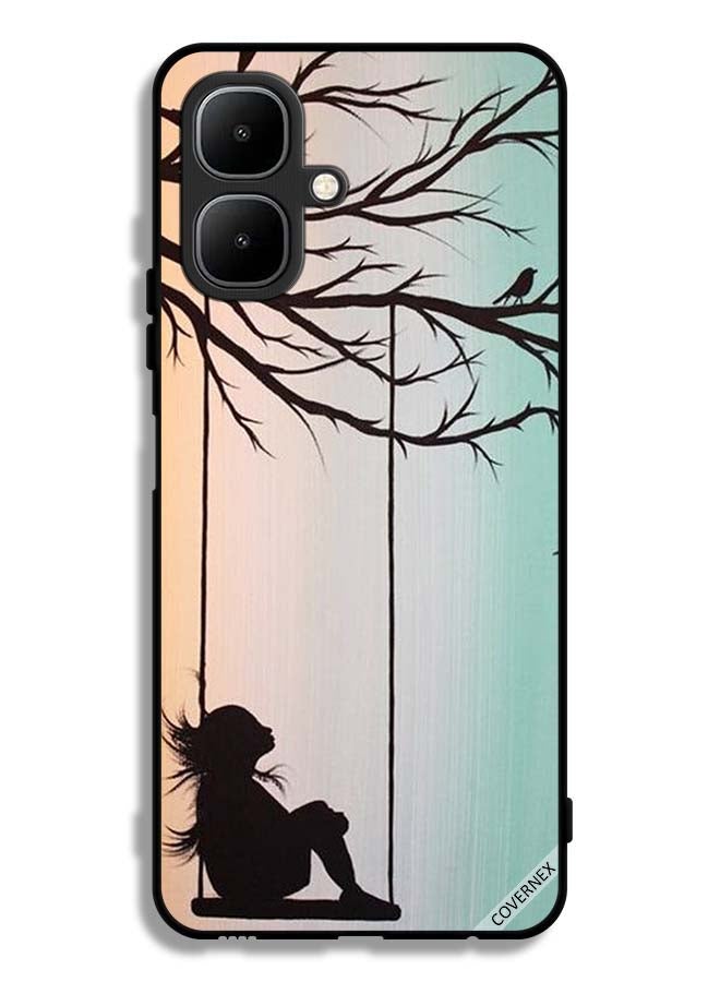 Covernex Infinix Smart 10 Protective Case Cover Sad Little Girl Art Paint