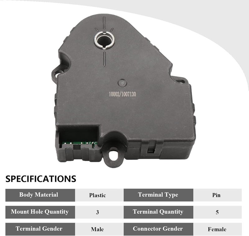 VIPCAR 604-113 Main Unit Vent Mode Actuator for Chevy/GMC 1999-2002 Models - Image 2