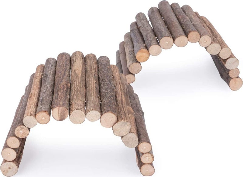 Natural Wooden Rod Bridge - Hamster Mouse Rat Rodents Toy