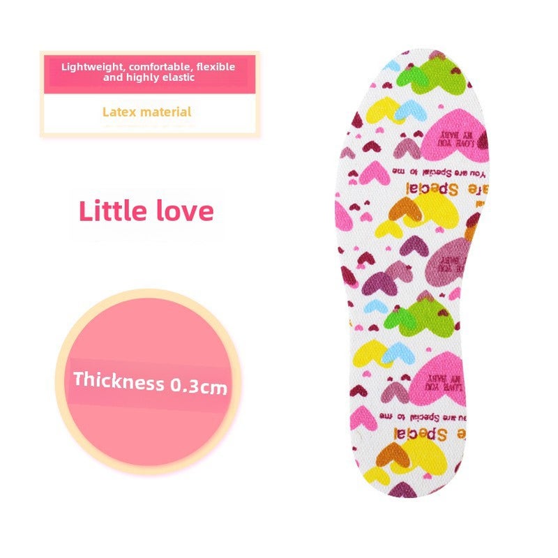Kids Latex Insoles Soft Cut-to-Fit Support Small love. 