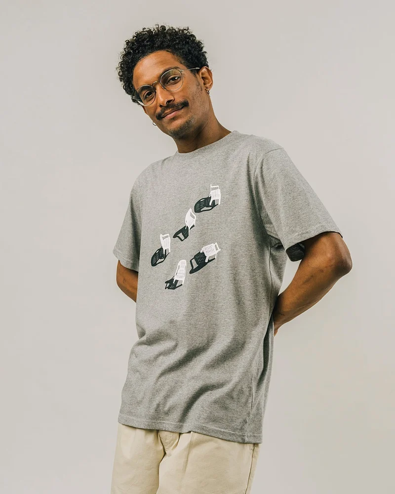 Brava Fabrics Terrace T-Shirt Grey 100% Organic Cotton