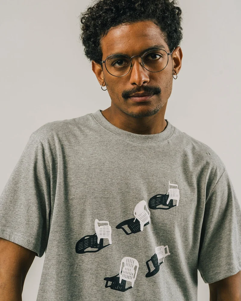 Brava Fabrics Terrace T-Shirt Grey 100% Organic Cotton