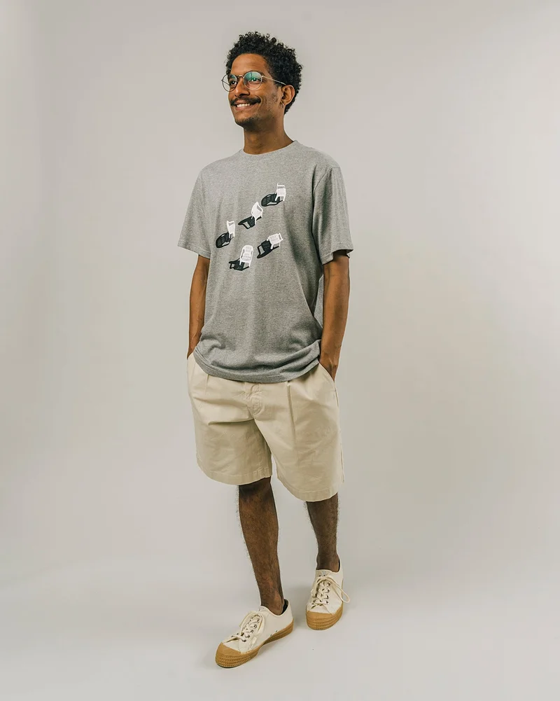 Brava Fabrics Terrace T-Shirt Grey 100% Organic Cotton