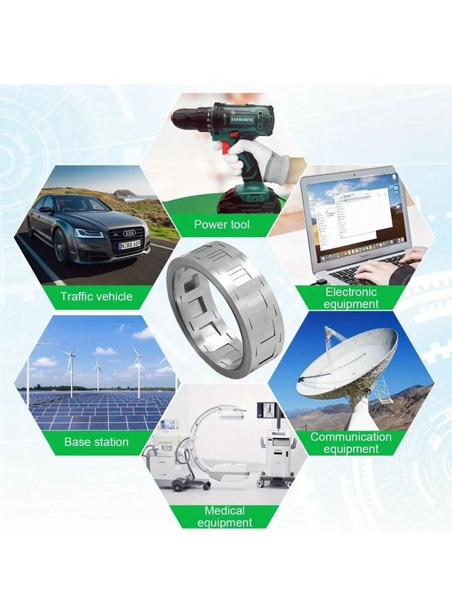 Nickel Plated Steel Battery Bus Bars Blue Insulation Sleeves Silvery Color Durable Heat Resistant - Image 5