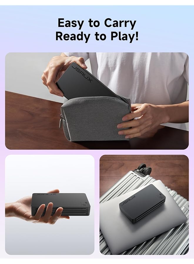 jsaux Game Card Case Compatible With Nintendo Switch 2 (2025) Switch Oled & Lite 40 Slot Hard Shell Storage Holder For 40 Game Cartridges & Micro Sd Cards Compact Gaming Card Organizer Box Black - Image 5