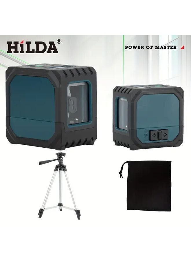 مستوى الليزر الأزرق مع حامل ثلاثي 360 ذاتي التسوية شعاع أخضر أفقي رأسي - Image 2