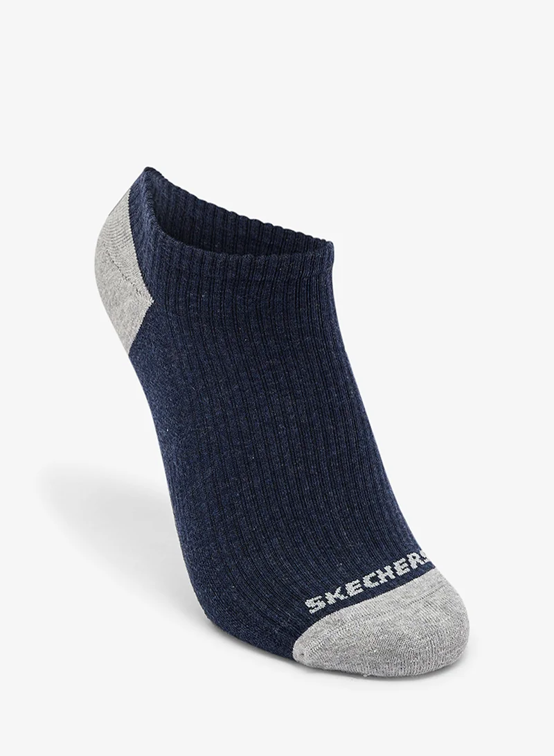 SKECHERS 3 Pack Terry No Show Socks