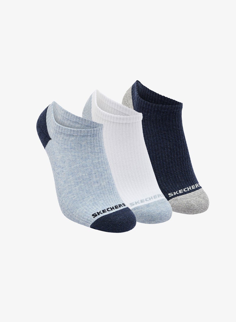 SKECHERS 3 Pack Terry No Show Socks - Image 1