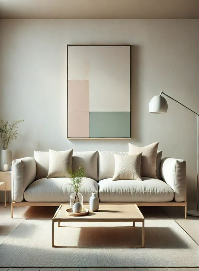 HODGE Sofa size 250x250, gray color, made of durable Swedish wood and Super Soft fabric, Safa Al Madinah - Image 1