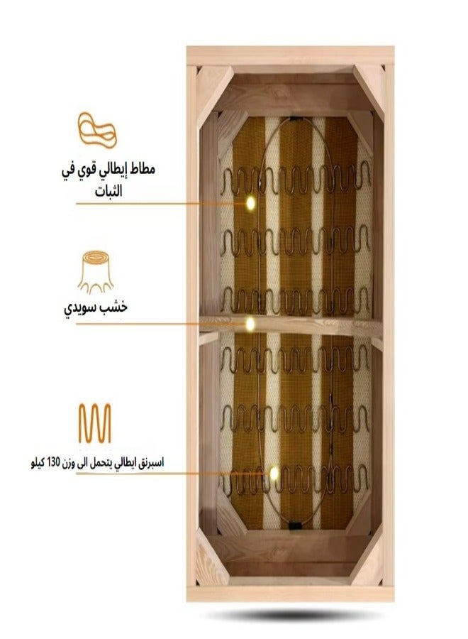 HODGE Sofa size 250x250, gray color, made of durable Swedish wood and Super Soft fabric, Safa Al Madinah - Image 4