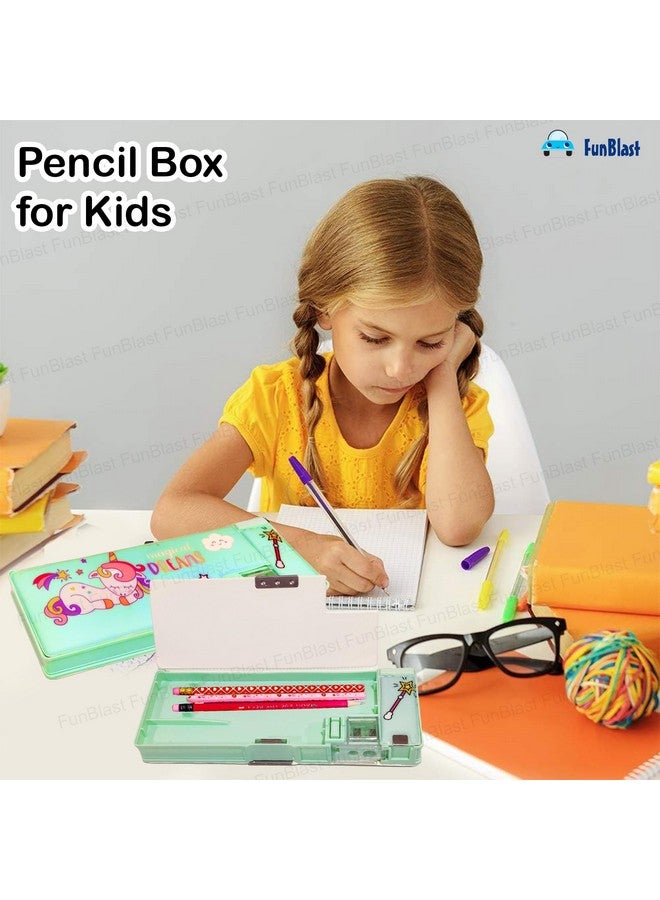 فنبلاست حافظة أقلام بلاستيكية مغناطيسية من فن بلاست مع مبراة، صندوق أقلام يونيكورن للأطفال، منظم أقلام وحافظة أقلام للأطفال، هدية عيد ميلاد للأطفال (أحلام سحرية) - متعدد الألوان - Image 3
