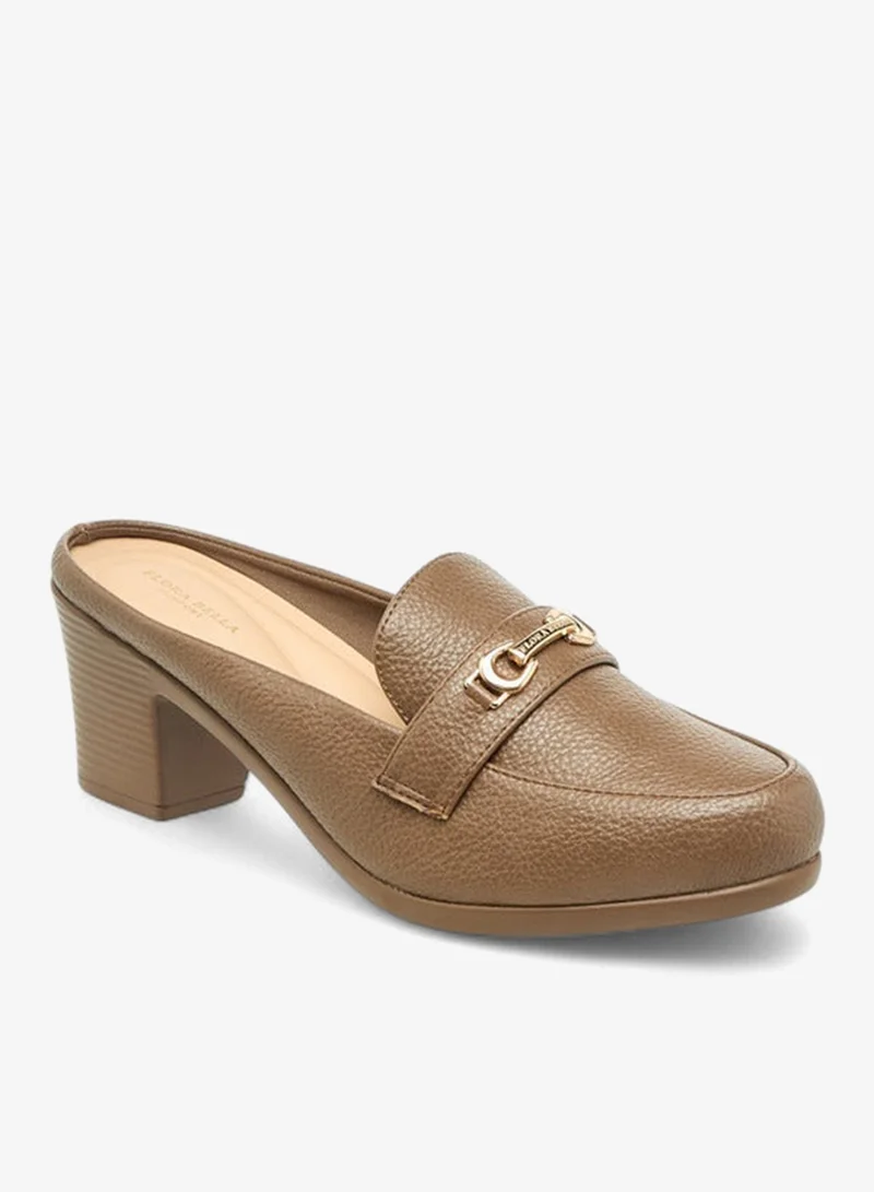 Flora Bella By Shoexpress Women Bucke Accent Block Heel Shoes