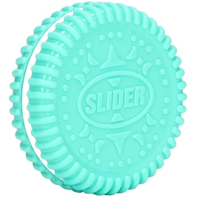 Domary Fingertip Slider Toys Biscuits Shaped Relieve Stress Anxiety Magnetic Push Slider Toy (Blue) - Image 1