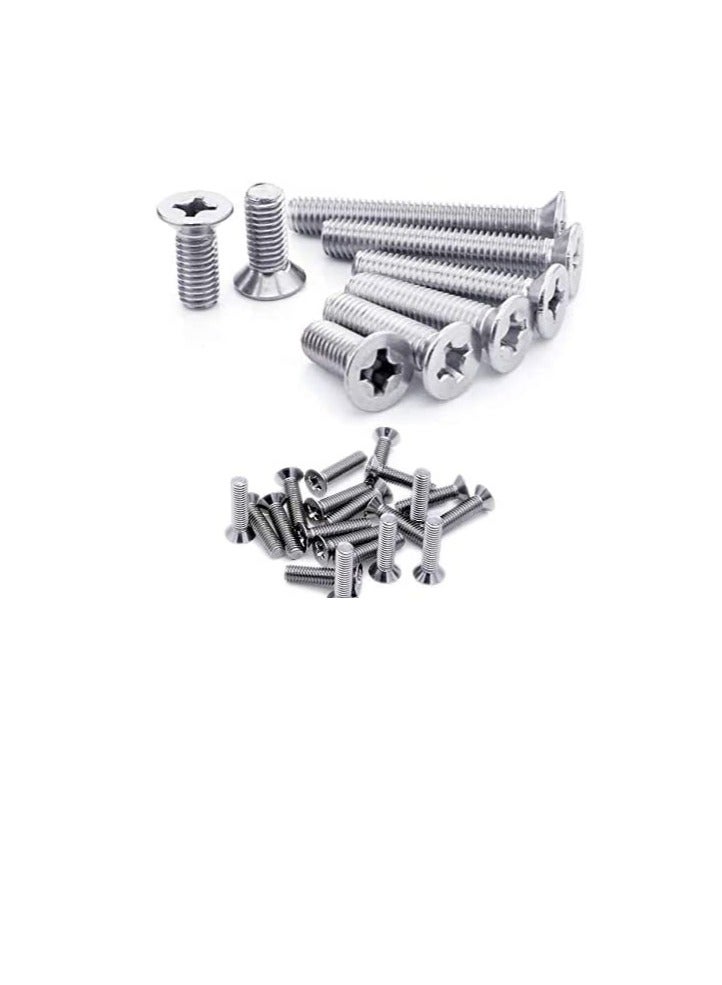 Machine Screw CSK Philip & Countersunk Head for DIY Electrical & Kitchen Furniture Pull Cabinet Door Handles - Image 1