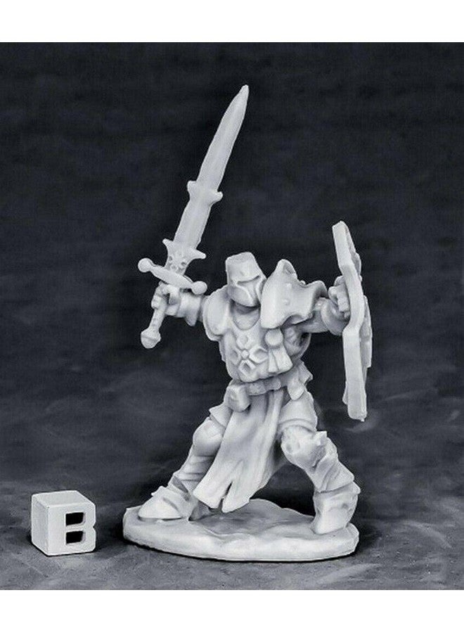 Reaper Miniatures Crusader Champion Miniature 25mm Heroic Scale Dark Heaven Bones - Image 2
