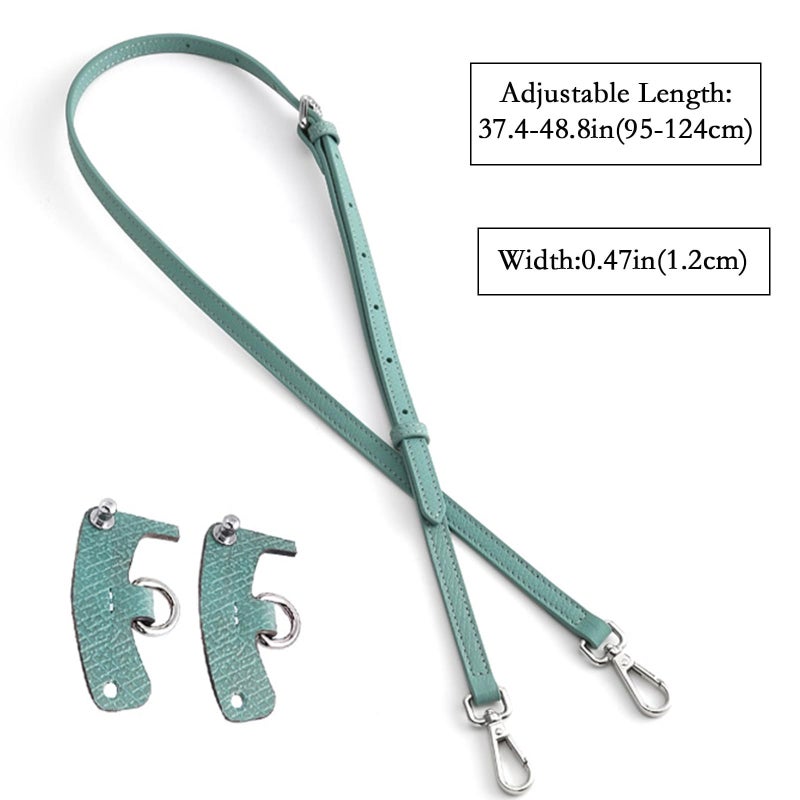 Leather shoulder strap for bag conversion, no need for punching holes, adjustable crossbody strap - Image 3