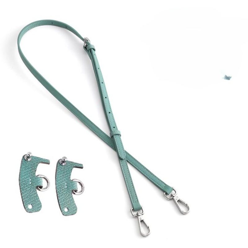Leather shoulder strap for bag conversion, no need for punching holes, adjustable crossbody strap - Image 1