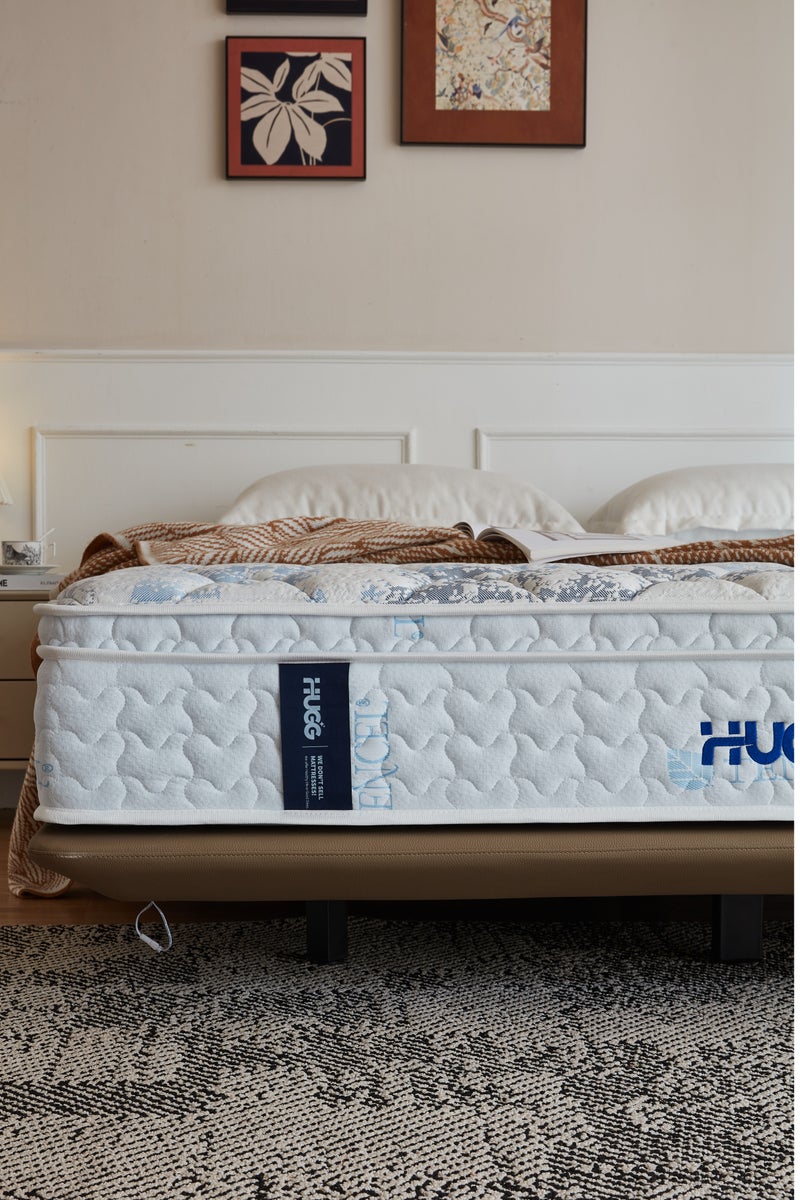 HUGG UAE’s First Biocrystal Mattress, 16 Crystals + Gold & Silver Infused, Increase Blood Circulation, Luxury Orthopedic Sleep Solution & Stress Relief, Certified Natural, Premium Comfort Mattress, Improved Sleep Quality (180×200×32) - Image 3