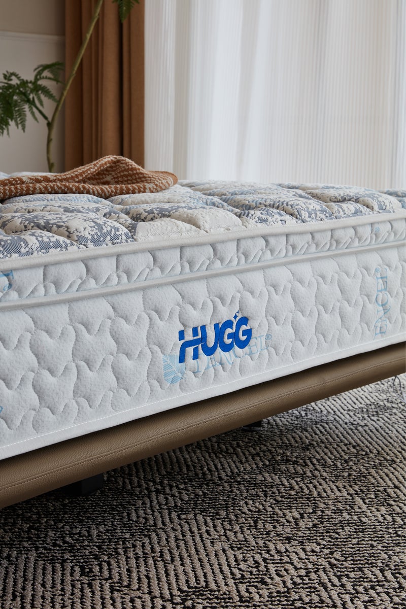 HUGG UAE’s First Biocrystal Mattress, 16 Crystals + Gold & Silver Infused, Increase Blood Circulation, Luxury Orthopedic Sleep Solution & Stress Relief, Certified Natural, Premium Comfort Mattress, Improved Sleep Quality (180×200×32) - Image 4