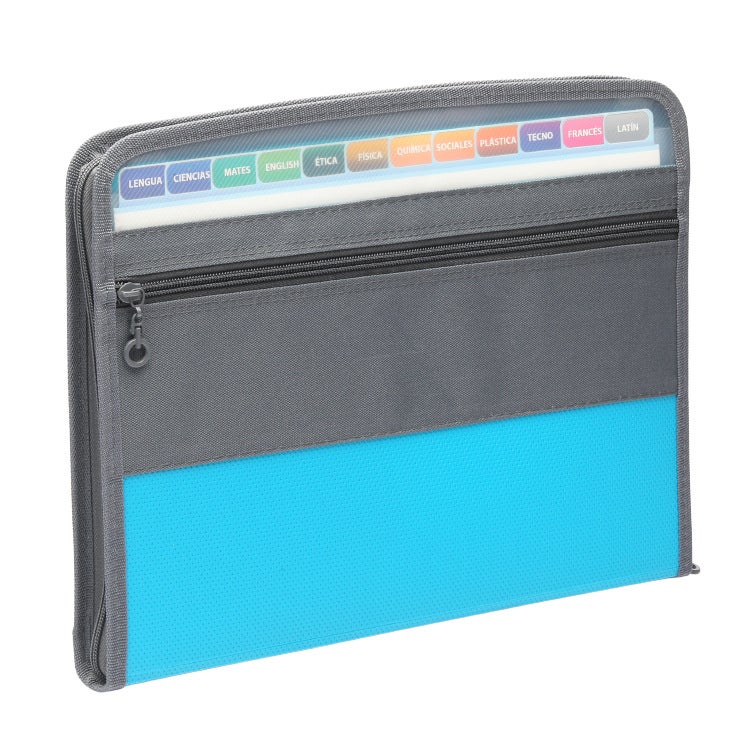 Explosive Zipper Organ Bag Folder Large Capacity Multi-Layer Folder A4 Storage Bag File Bag - Image 4