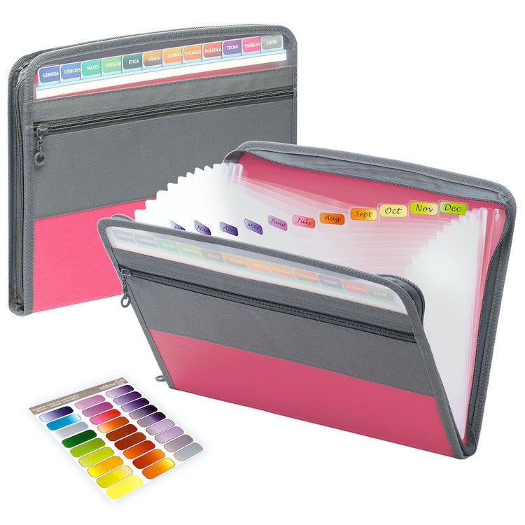 Explosive Zipper Organ Bag Folder Large Capacity Multi-Layer Folder A4 Storage Bag File Bag - Image 1