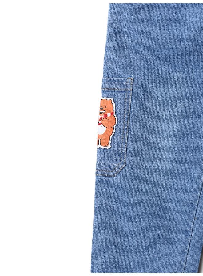 Nautinati Boys’ Denim Jeans| Animal and Car Badge |Jeans for 1-5 Years - Image 4