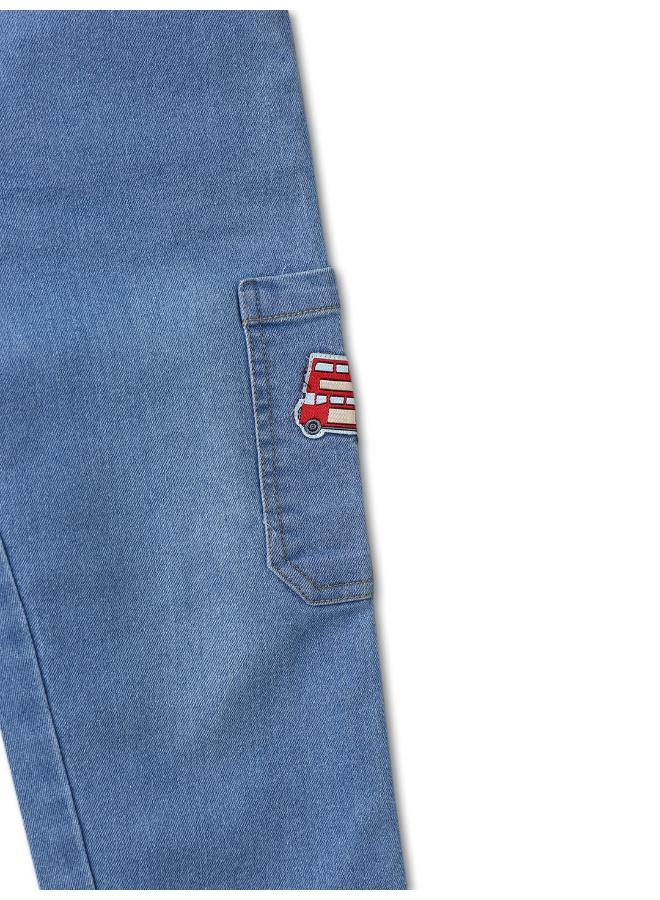 Nautinati Boys’ Denim Jeans| Animal and Car Badge |Jeans for 1-5 Years - Image 3