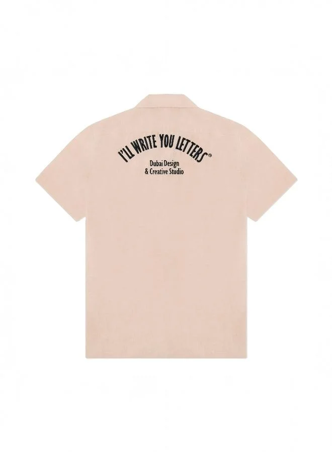 I'LL WRITE YOU LETTERS Peach S/S Shirt
