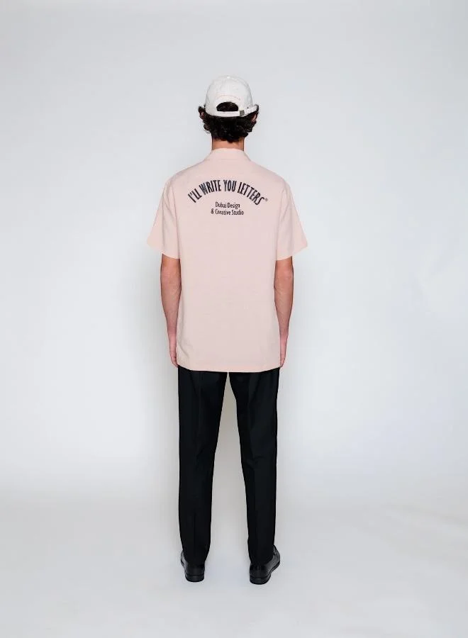 سأكتب لك رسائل Peach S/S Shirt