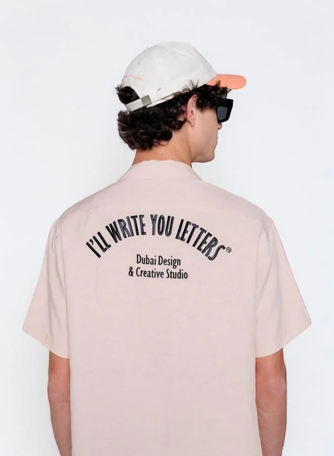 I'LL WRITE YOU LETTERS Peach S/S Shirt